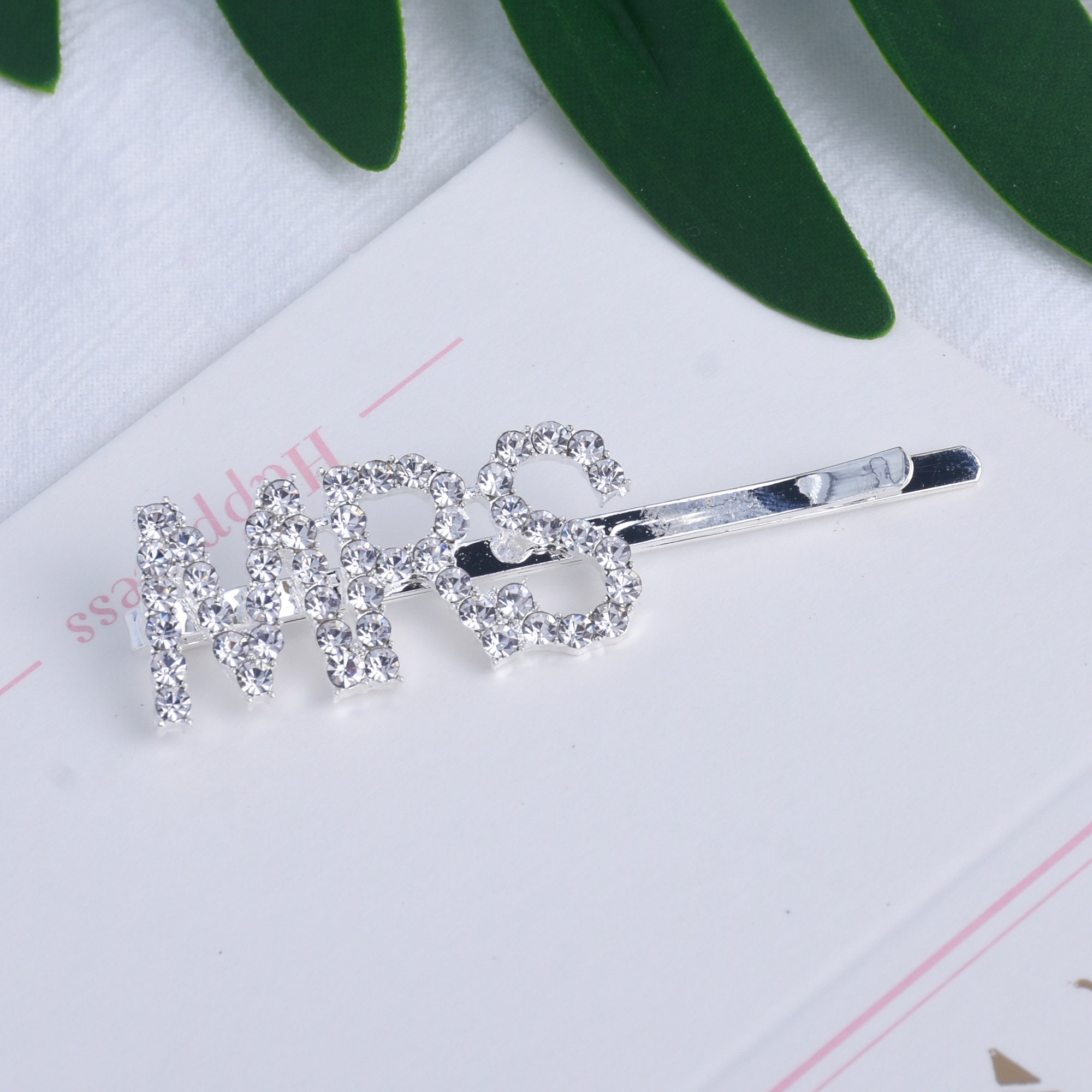 2 PACKCrystal hair clipangel hair clipword hair clipLetter Etsy