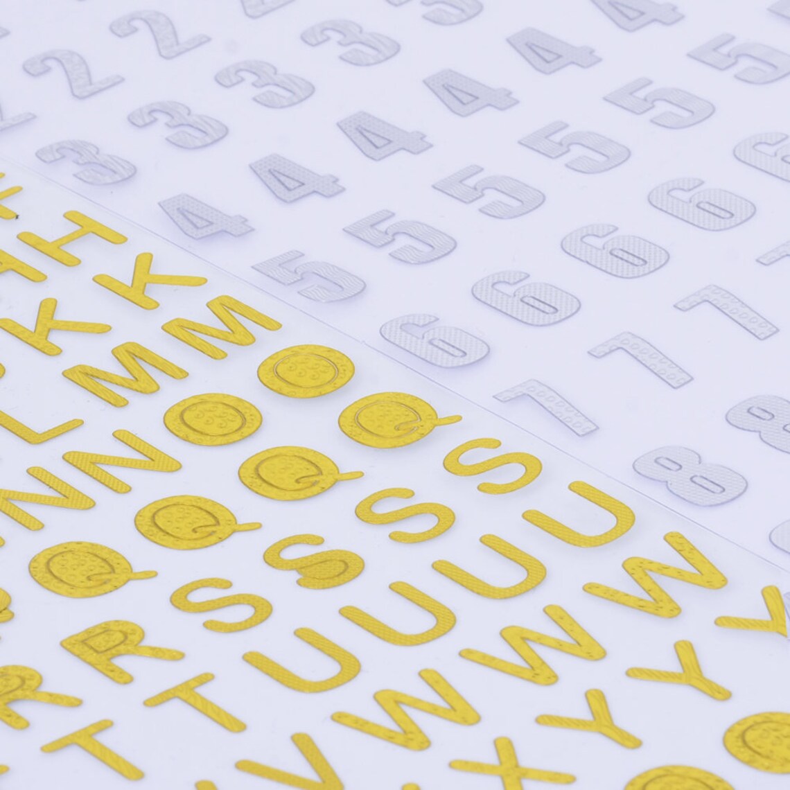 Gold Letters Stickers26 Alphabet Letter And Number Etsy