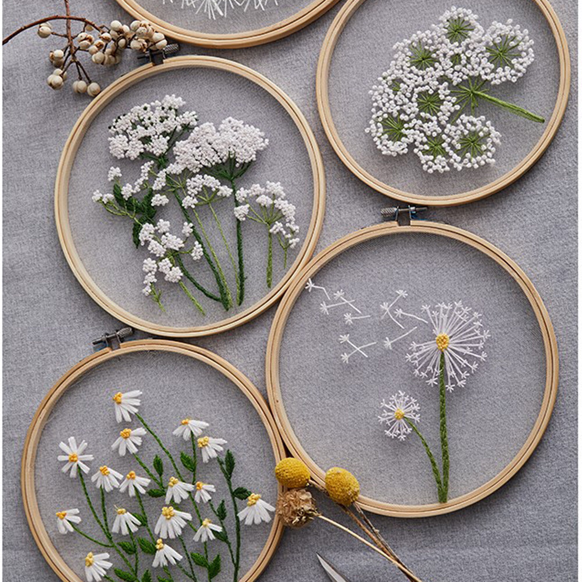 1 Set Embroidery Starter Kit Multipurpose DIY Delicate Patterns Embroidery  Christmas Pattern Cross Stitch Set for Beginn 