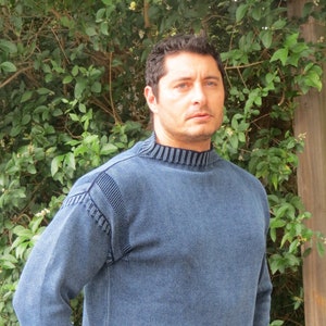 GUERNSEY SWEATER-INDIGO