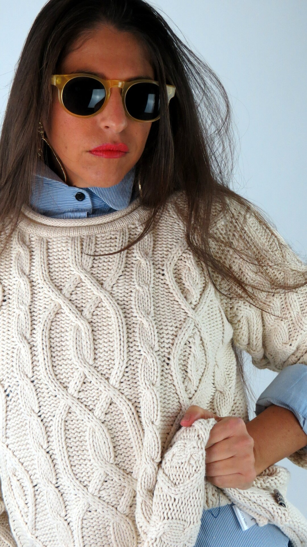 The TWISTER- Aran -Natural