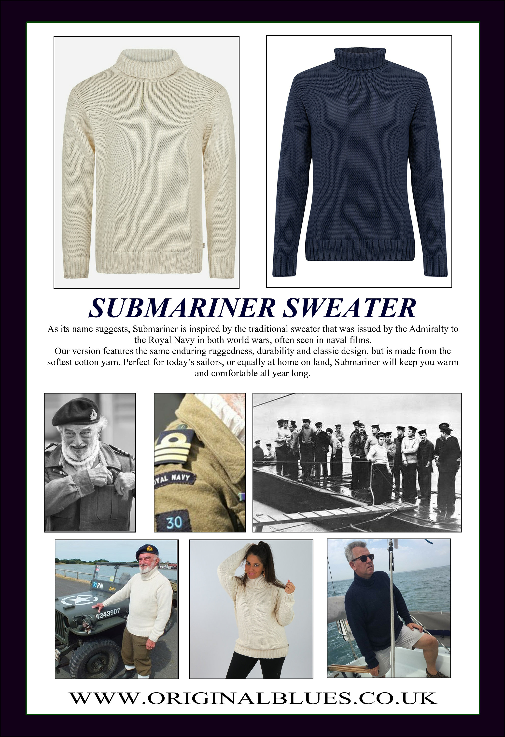 Navy submarine sweater hotsell