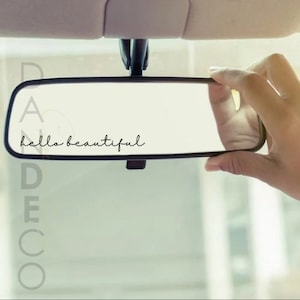 hello beautiful sticker | car sticker | girly sticker