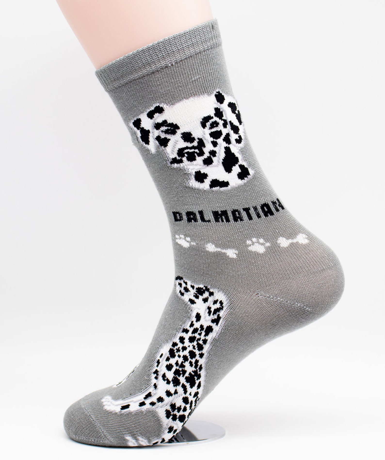 Dalmatian Dog Breed Lightweight Stretch Cotton Adult Socks Etsy