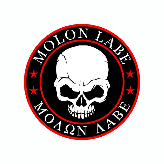 Molon Labe Skull Come and Take It 2nd Amendment Gun Right Car Decal Sticker  Black - Etsy
