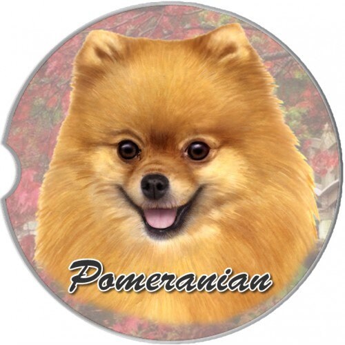 Pomeranian Auto Coasters Pomeranian Auto Coasters