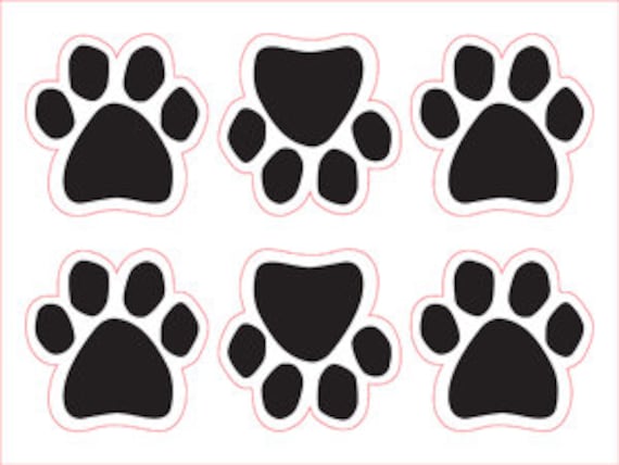 I LOVE MY AUSSIE AUSTRALIAN SHEPHERD Picture PawsDog Paw Shaped Magnets