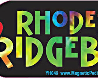 Rhodesian Ridgeback Peace Love Tie Dye Hippie Dog Car Decal Sticker