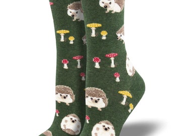 Slow Poke Hedgehog Stretch Cotton Adult Women's Socks