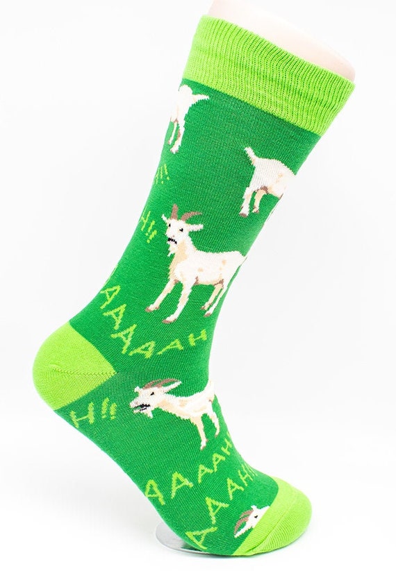 Screaming Goats Farm Animal Stretch Cotton Adult Socks | Etsy