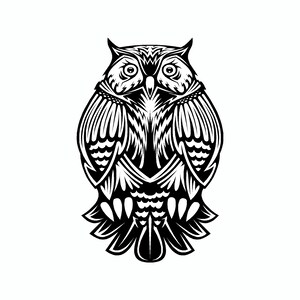 Owl Tribal Mandala Art Vinyl Car Decal Sticker - Etsy