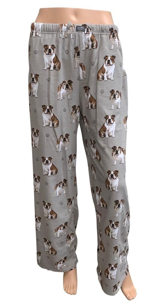 Bulldog Unisex Dog Breed Pajama Pants Etsy