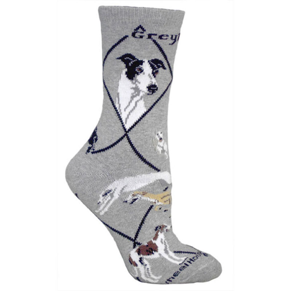Greyhound Dog Breed Lightweight Stretch Cotton Adult Socks Etsy