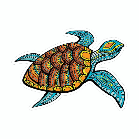 Sea turtle car decal deals