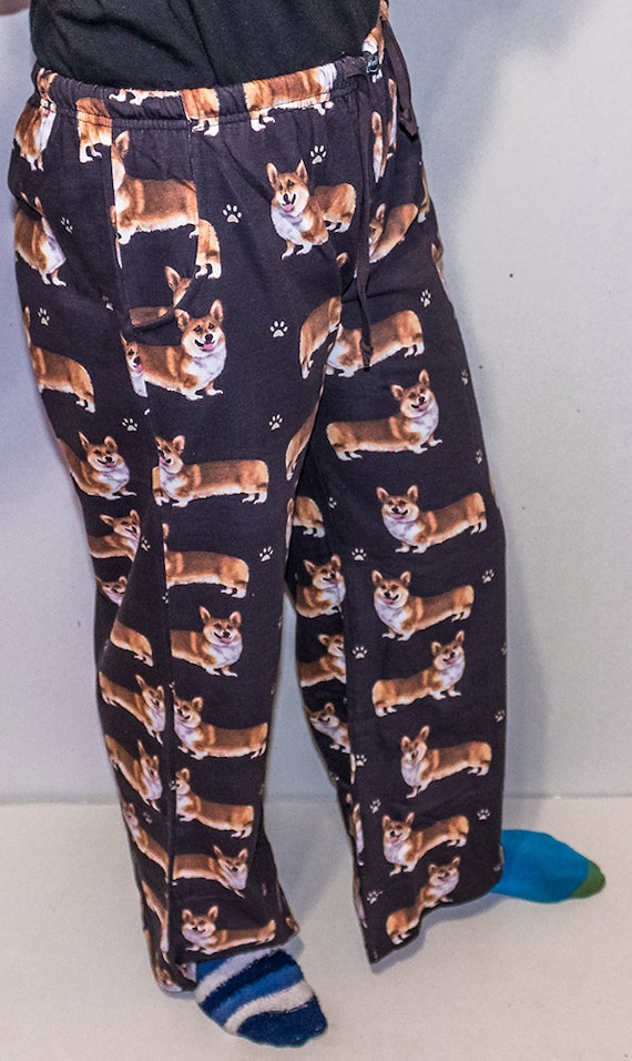 Corgi Unisex Dog Breed Pajama Pants Etsy