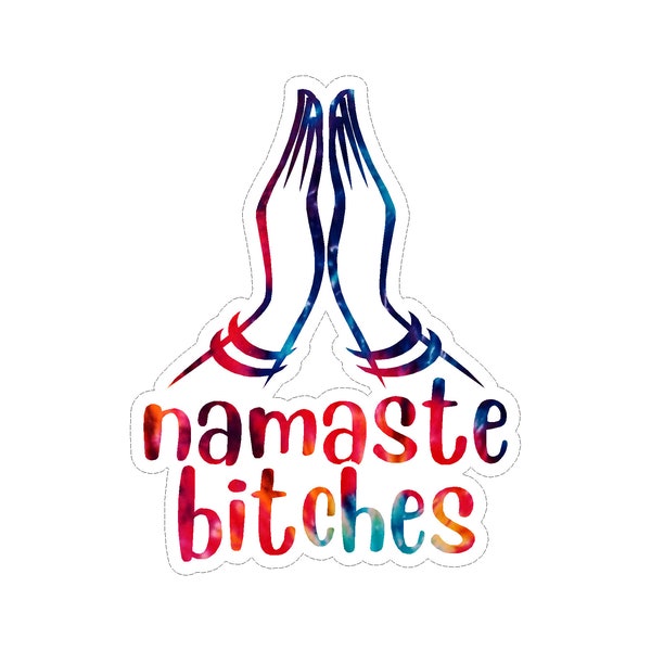 Namaste Bitches Tribal Assorted Yoga Vinyl Car Decal Sticker