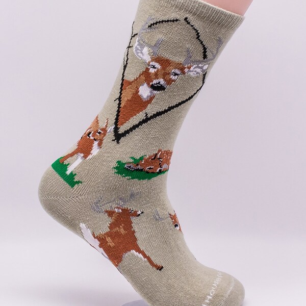 Assorted Whitetail Deer Hunting Dog Breed Novelty Socks