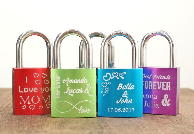 Love lock // Engraved lock // Love padlock // Custom Lock // Etsy