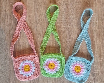 Crochet Granny Square kids bags, kids present , dress ups, kids accessories, toddler birthday gift