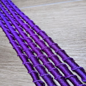 Dreadlock Purple Hair Wrap Accessories Pony-tail Hair Tie, Spiral Locks