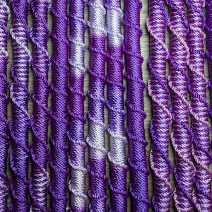 Dreadlock Purple Hair Accessories Pony-tail Hair Tie, Spiral Locks