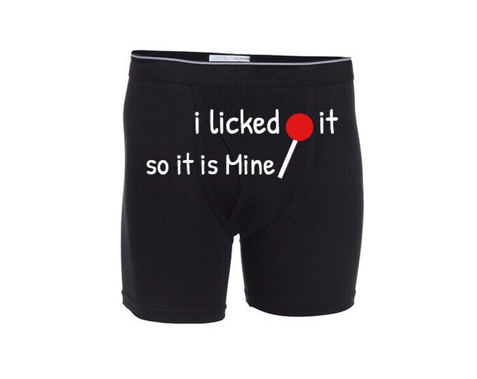 Personalized Men”I licked it “/Boxer Briefs/FAST SHIPPING/Special Occasion/Birthday