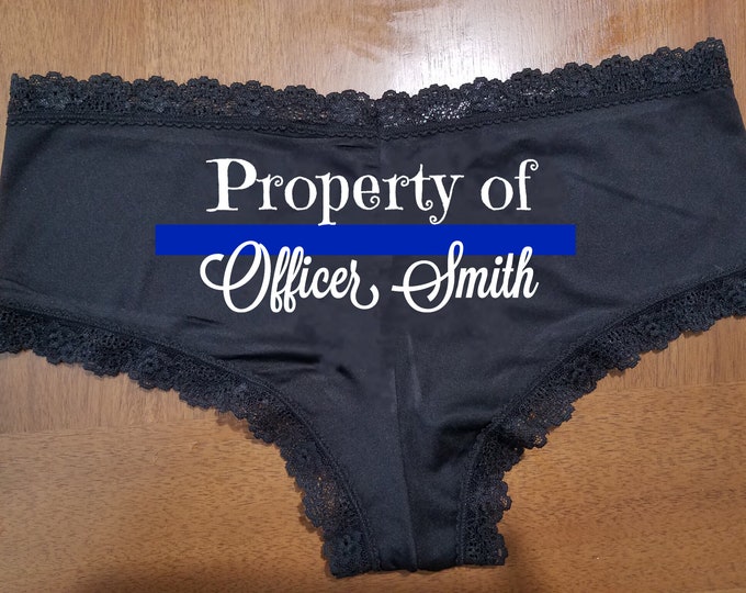 Personalized Lace “Property Officer”/FAST SHIPPING/Birthdays/Anniversaries