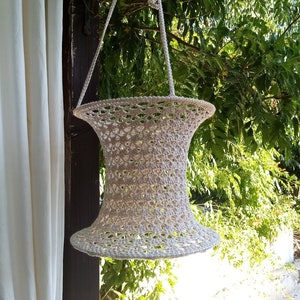 Crochet lampshade boho handmade