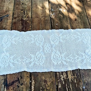 Deckchen handgemacht doily Tischläufer Tischdeco Tischläufer Vintage shabbychic Romantik boho country living häckeldecke italy