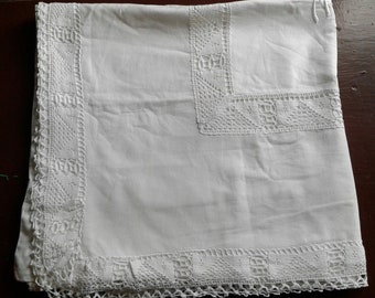 French Pillow case pure linen with embroidery