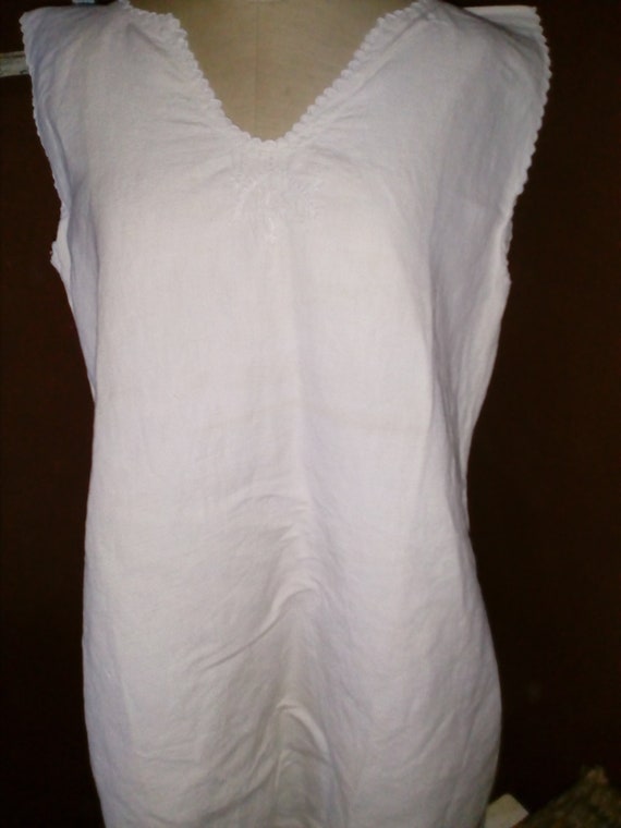 French night gown vintage pure linen