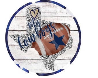 Football, Dallas Cowboys Inspired Wreath Signs, Cowboys Football, Metal Wreath Signs