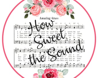 Amazing Grace Wreath Sign – Round Aluminum Floral Faith Décor for Wreath Making