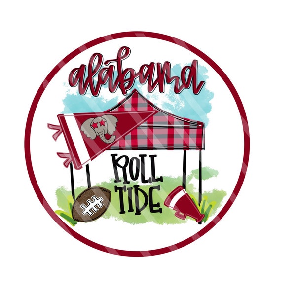 Football, Alabama Roll Tide Wreath Sign, Wreath Embellishment