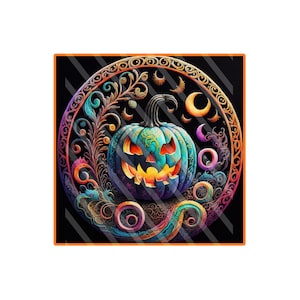 7x9 Spooky Halloween Pumpkin Sign, Halloween wreath Signs, Signs for Wreaths, Wreath Enhancements