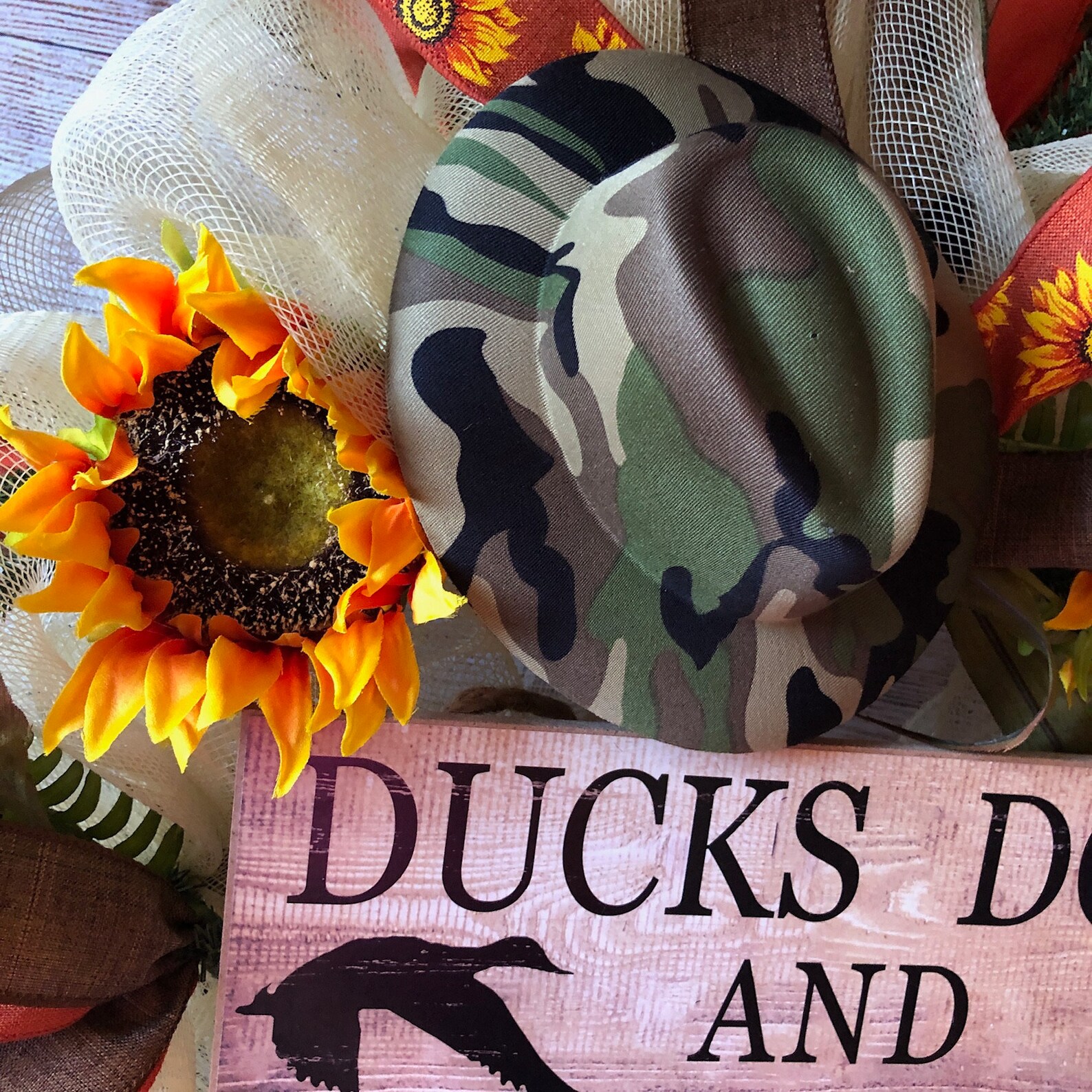 Ducks Dogs and Decoys Wreath Ducks Decoys Front Porch Etsy