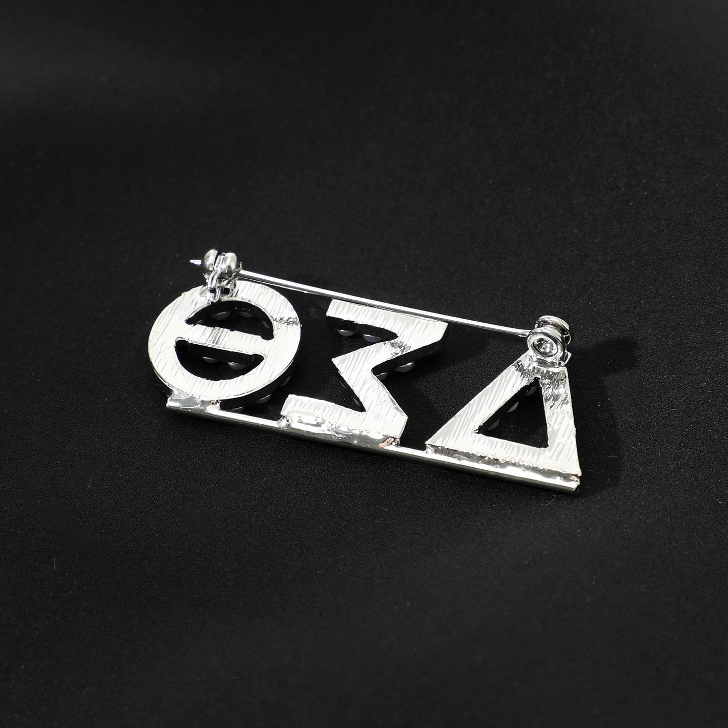 Pin Box Greek Chapter Personalized Pearl Brooch Pin, Custom Greek Letters Sorority ...