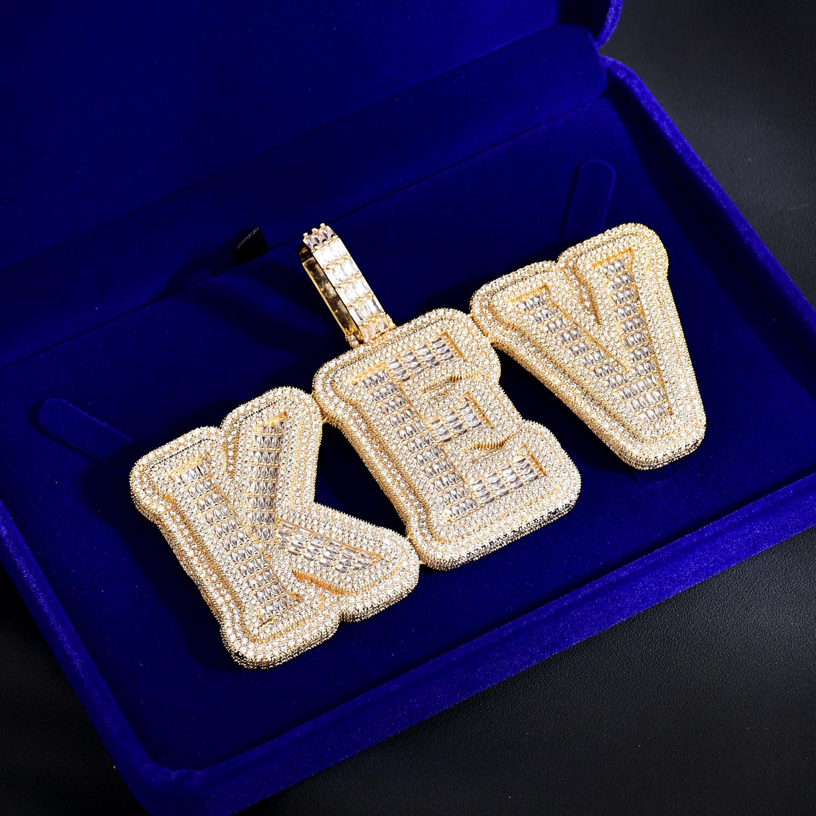 Rapper Chain Letters New Arrival Big Letters Pendant With Cuban Chain, Custom Capital ...