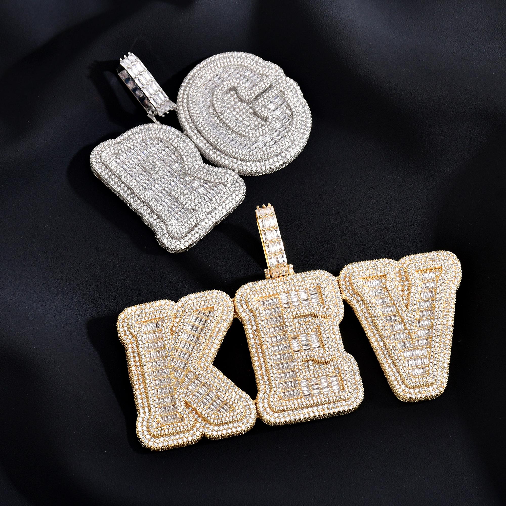 Rapper Chain Letters New Arrival Big Letters Pendant With Cuban Chain, Custom Capital ...