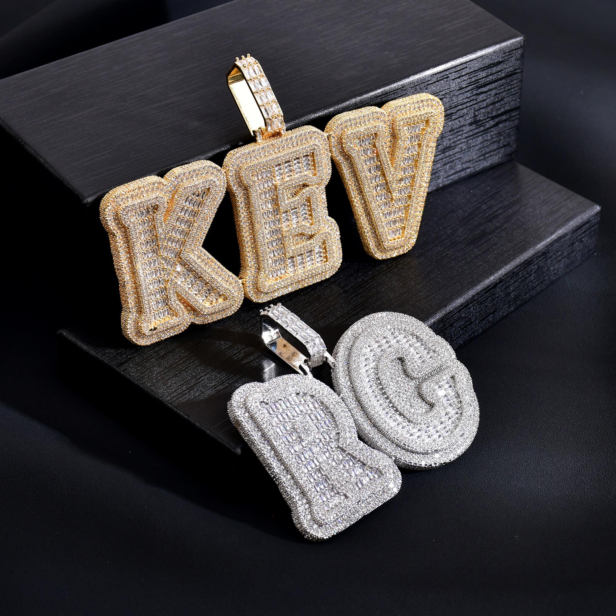Rapper Chain Letters New Arrival Big Letters Pendant With Cuban Chain, Custom Capital ...