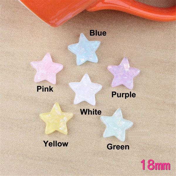 10pcs Resin  Decoration Crafts Flatback Cabochon Scrapbooking Fit Phone Embellishments Diy Accessories 18mm