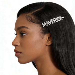 Custom Word Hair Clips,Personalised Letters&Numbers Hair Pins,Sparkling Women's Hair Jewelry Accessories,Wedding Jewelry,Personaliszed Gift