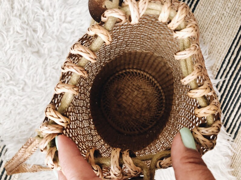 Bohemian Vintage Wicker Bag| wicker backpack Vintage Accesories | Boho Outfits