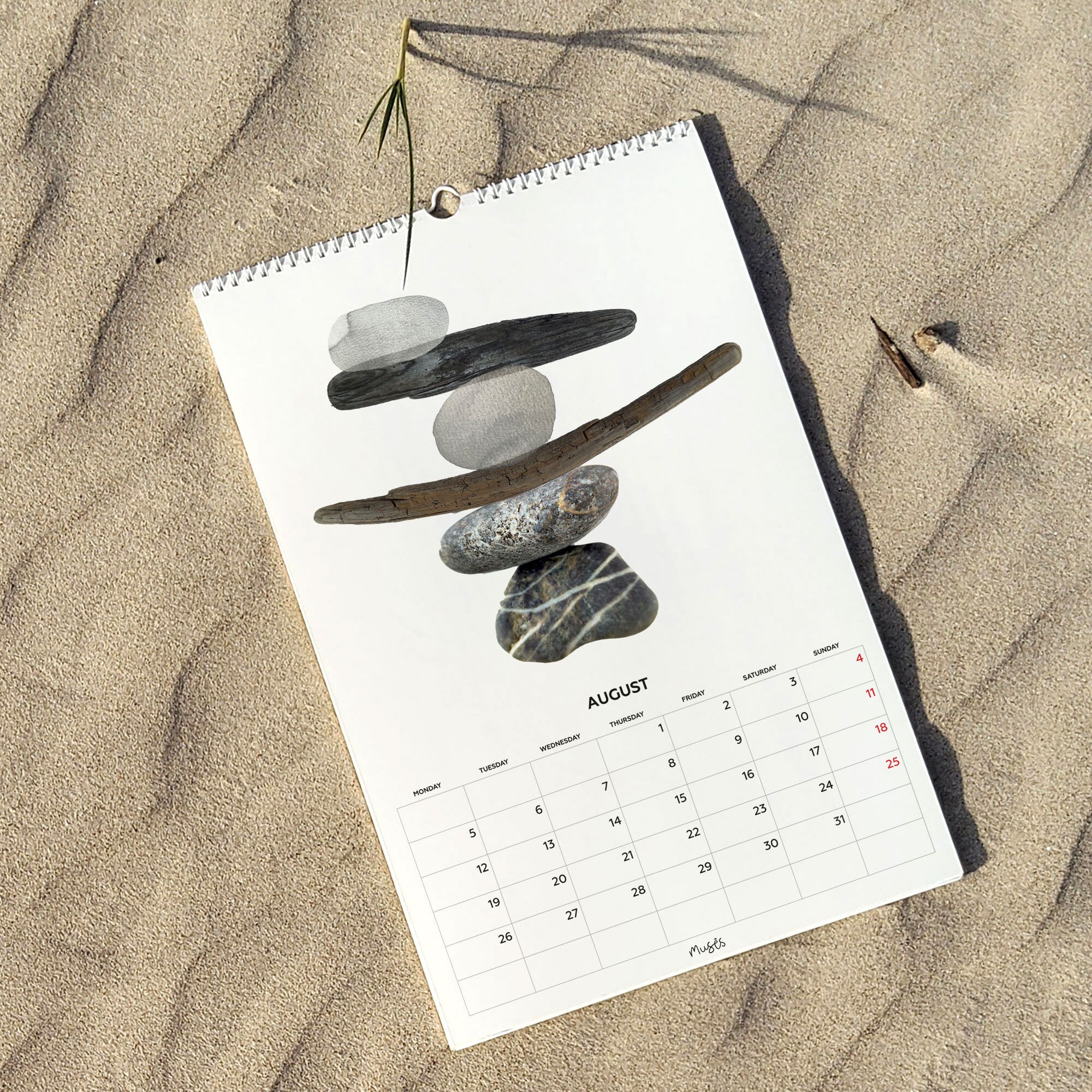 2024 Wall Calendar With Nature Inspired Serenity Art of - Etsy