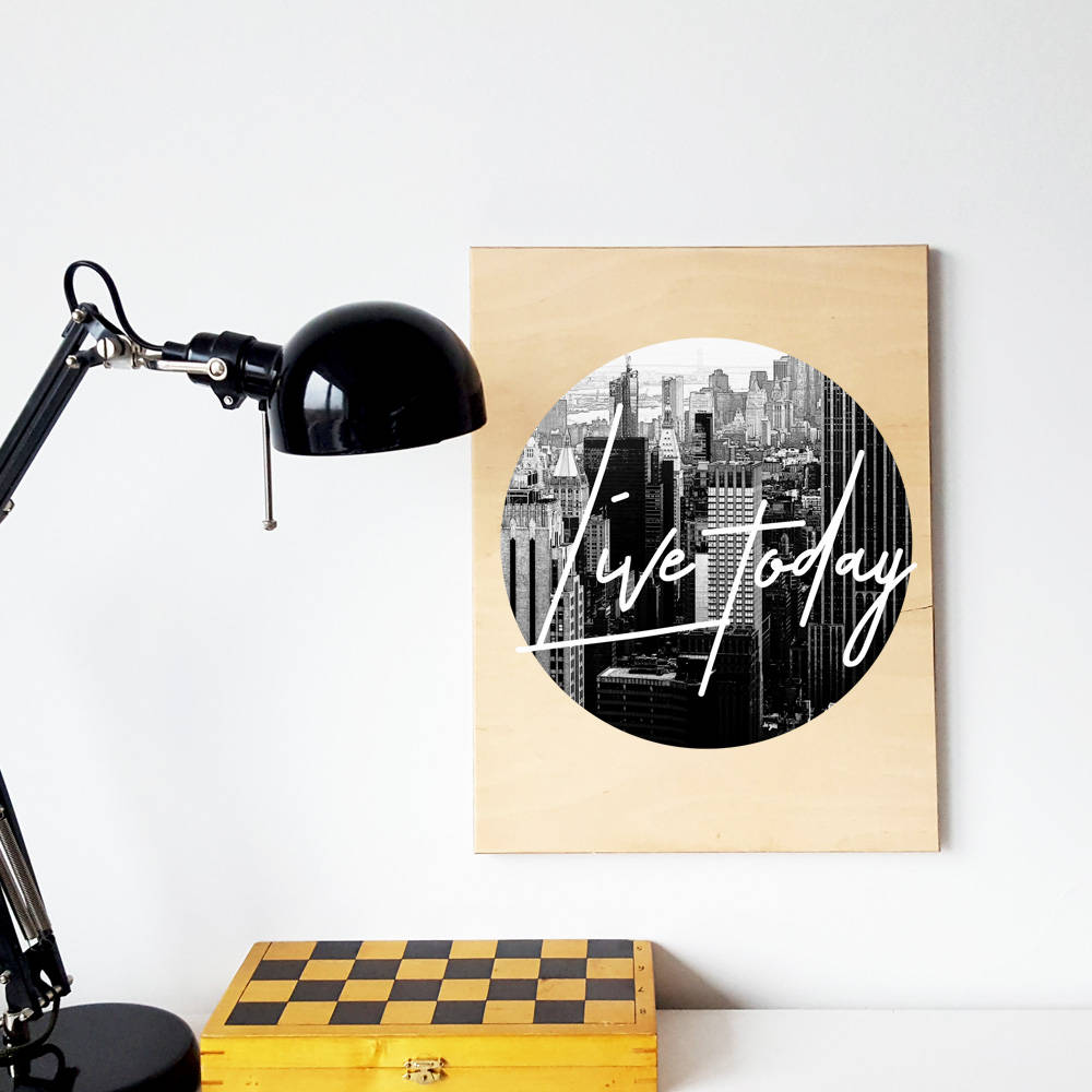 Foto citaat foto citaat op hout houtprint Scandinavische