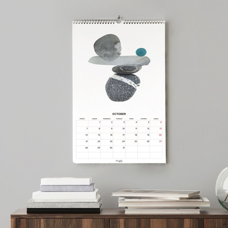2024 Wall Calendar With Nature Inspired Serenity Art of - Etsy