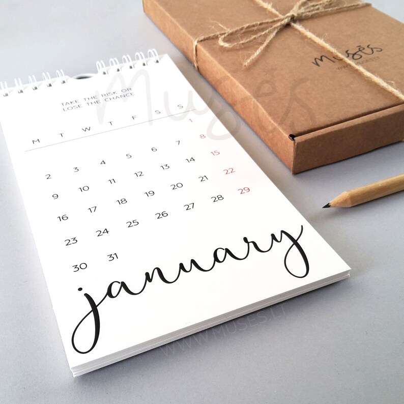 Small Calendar 2023 Mini Hanging Wall Calendar Minimalist Etsy