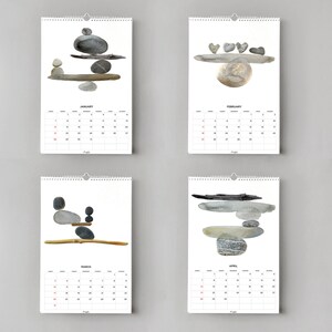 2024 Wall Calendar With Nature Inspired Serenity Art of - Etsy