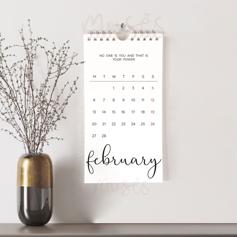 Small Calendar 2023 Mini Hanging Wall Calendar Minimalist Etsy