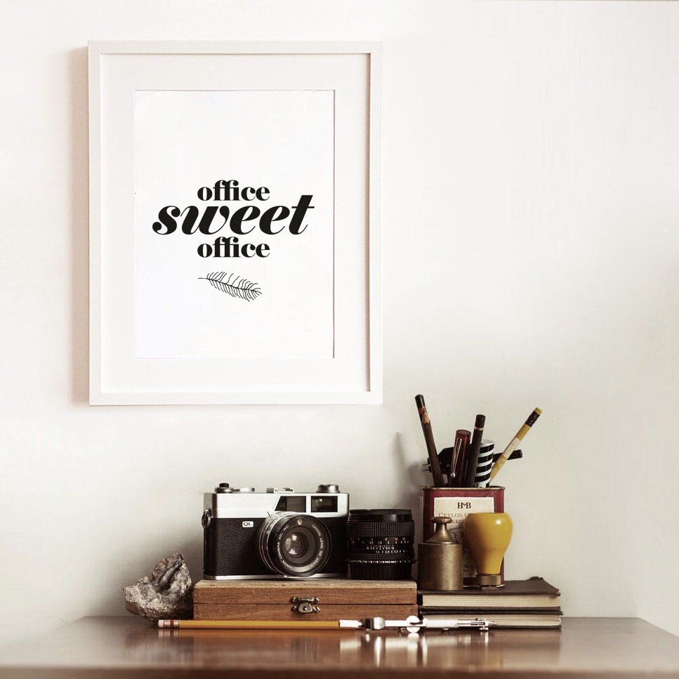 Office Wall Art Office Decor Office Sign Office Print Etsy